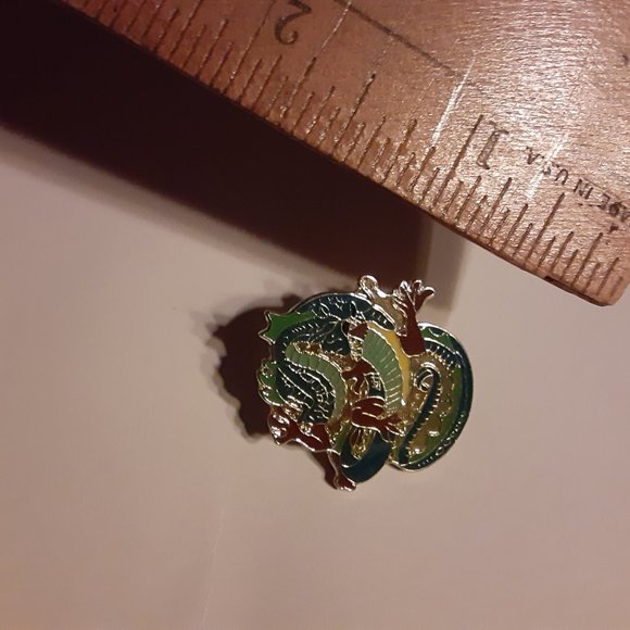 1" Green Curling Chinese Style Dragon - Picture 3 of 4